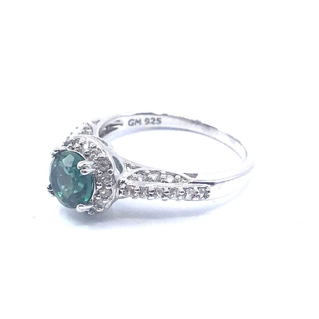 Sterling Silver Stone Ring - HK Jewels
