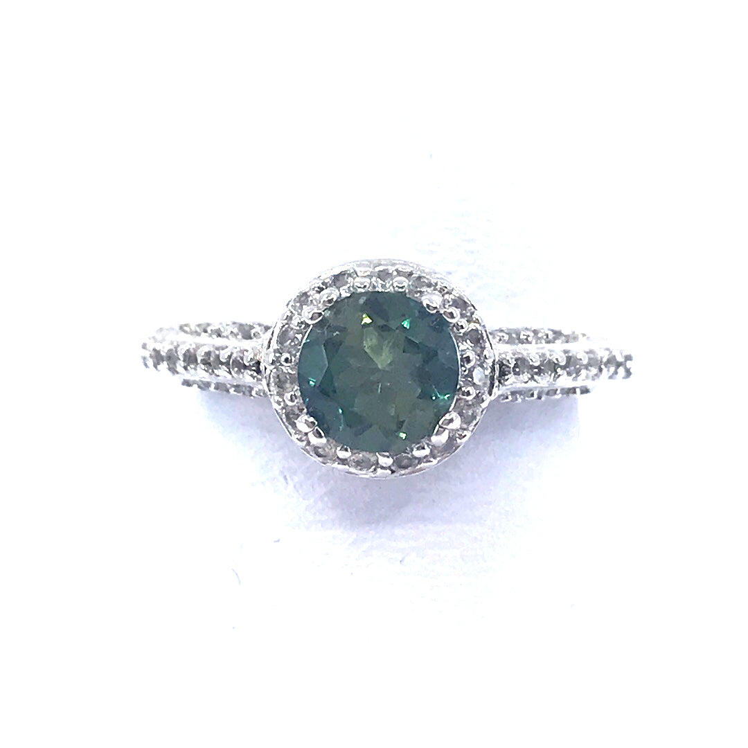 Sterling Silver Stone Ring - HK Jewels