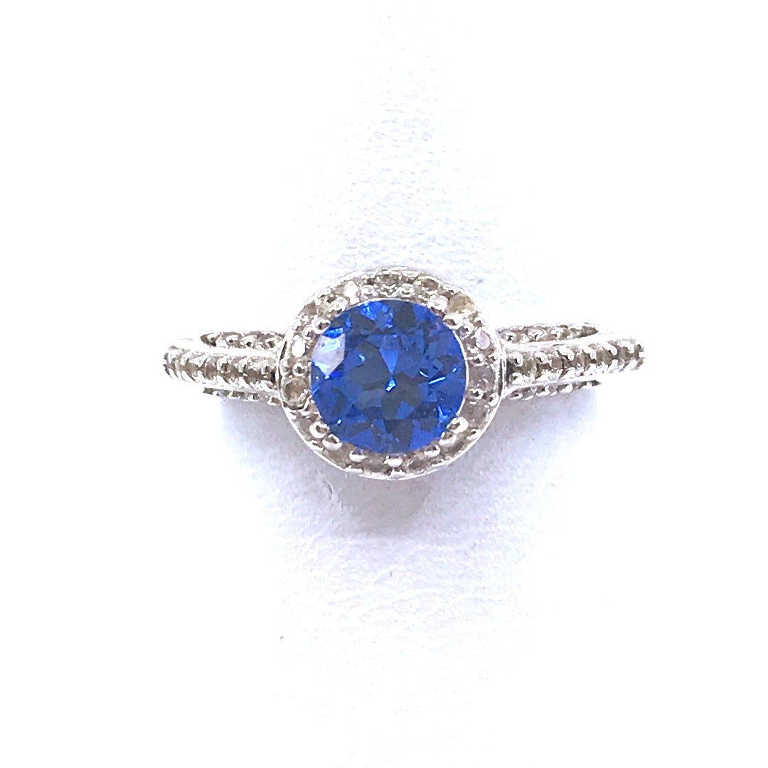 Sterling Silver Stone Ring - HK Jewels