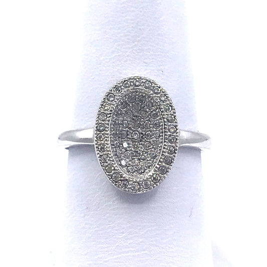 Sterling Silver Oval Ring - HK Jewels