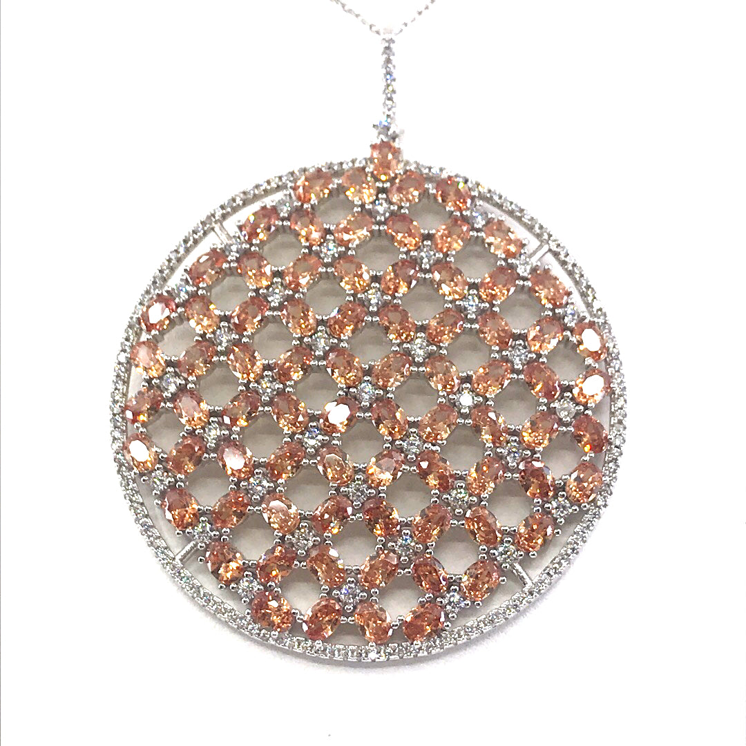 Sterling Silver Circle Pendant - HK Jewels