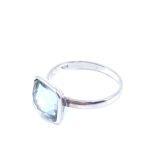 Sterling Silver Stone Ring - HK Jewels