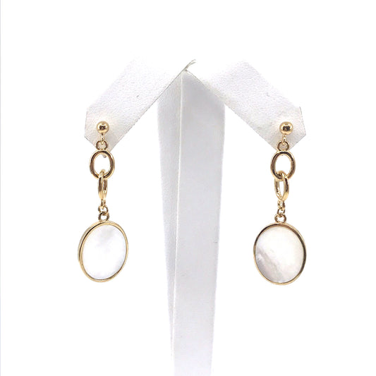Sterling Silver Oval Earrings - HK Jewels