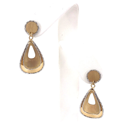 14K Gold Teardrop Earrings - HK Jewels