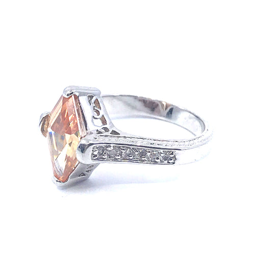 Sterling Silver Stone Ring - HK Jewels