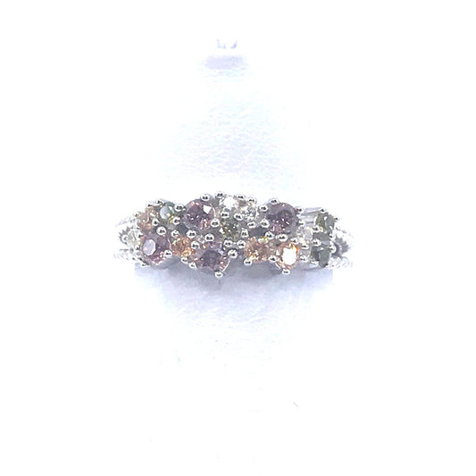 Sterling Silver Multicolor Ring - HK Jewels