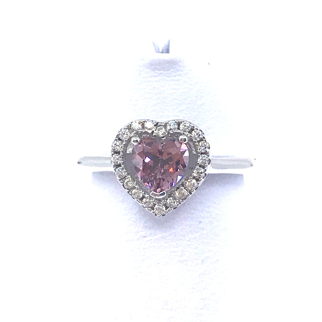 Sterling Silver Heart Ring - HK Jewels