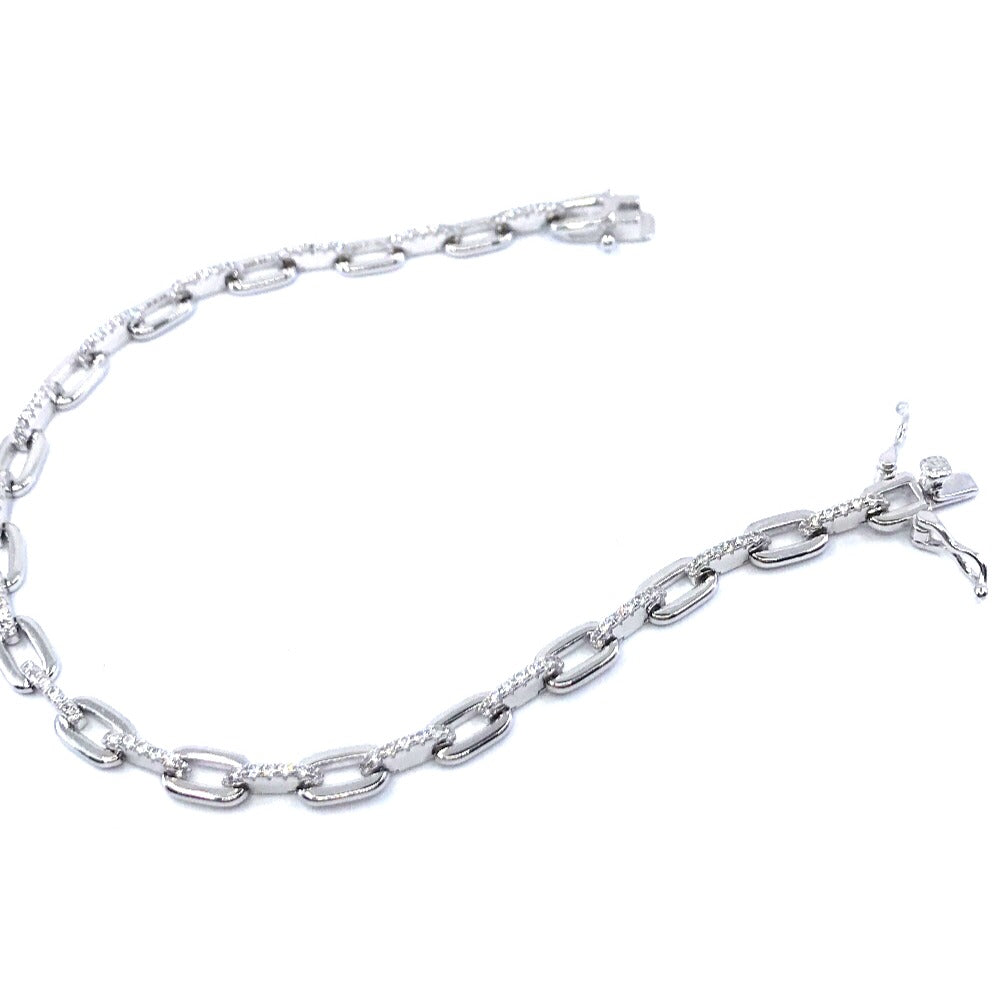 Sterling Silver Link Bracelet - HK Jewels