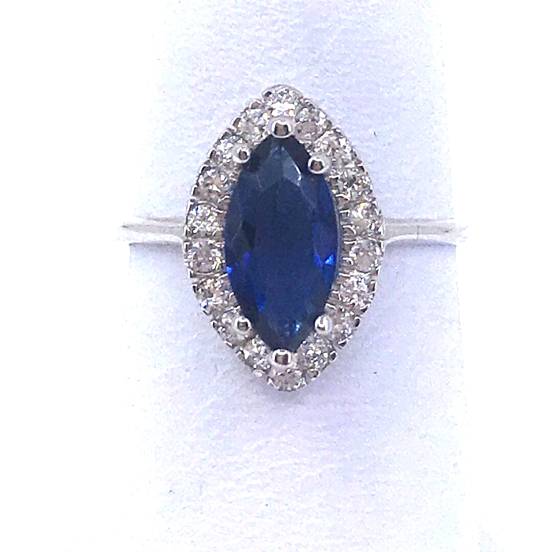 Sterling Silver Stone Ring - HK Jewels