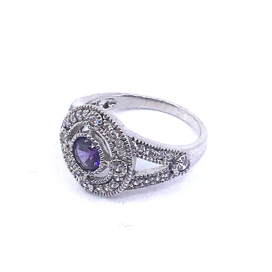 Sterling Silver Circle Ring - HK Jewels