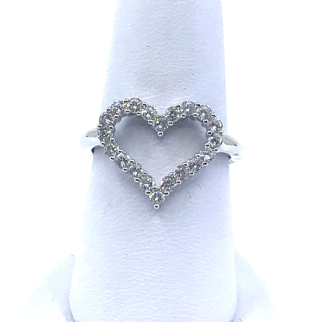 Sterling Silver Heart Ring - HK Jewels
