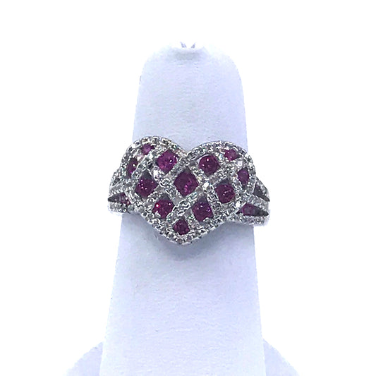 Sterling Silver Heart Ring - HK Jewels