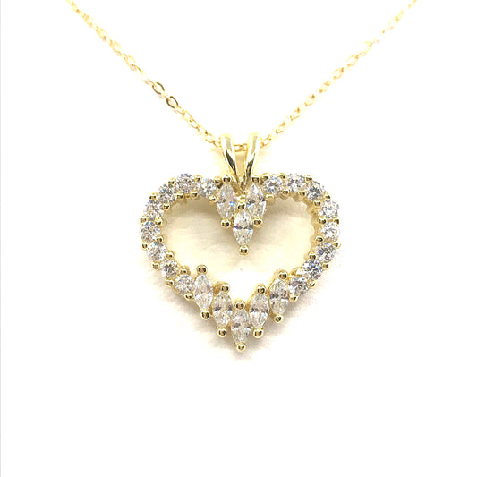 Sterling Silver Heart Pendant - HK Jewels