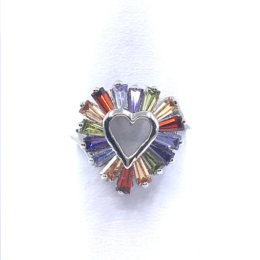Sterling Silver Heart Ring - HK Jewels