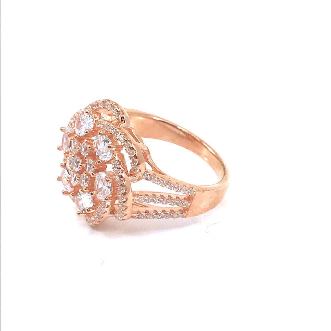 Sterling Silver Flower Ring - HK Jewels