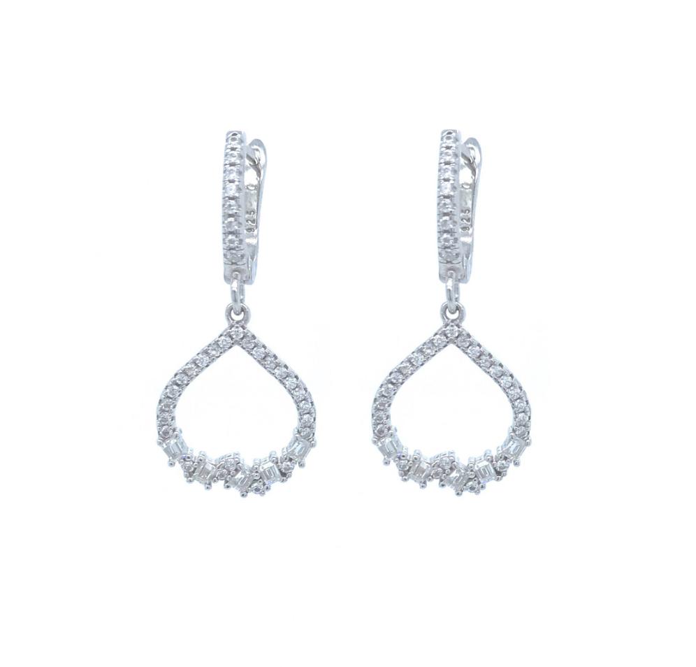 Sterling Silver Small Teardrop Earring - HK Jewels