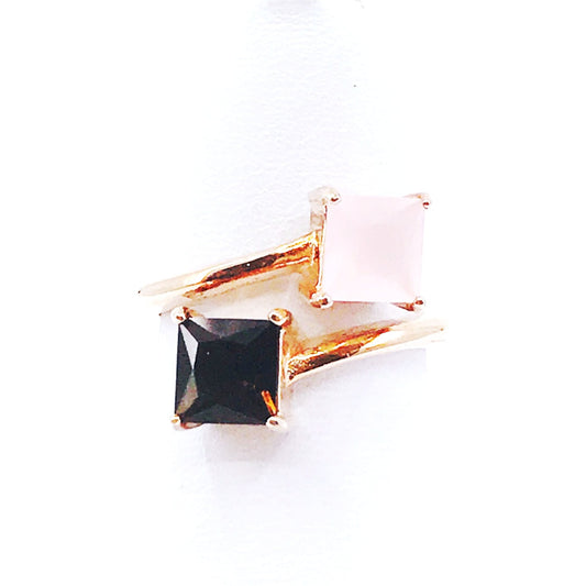 Rose Gold Plated Sterling Silver Ring - HK Jewels