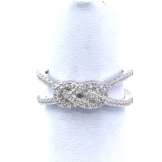 Sterling Silver Knot Ring - HK Jewels