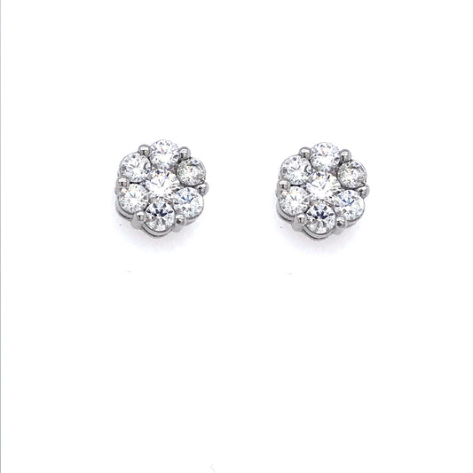 Sterling Silver Stud Earrings - HK Jewels