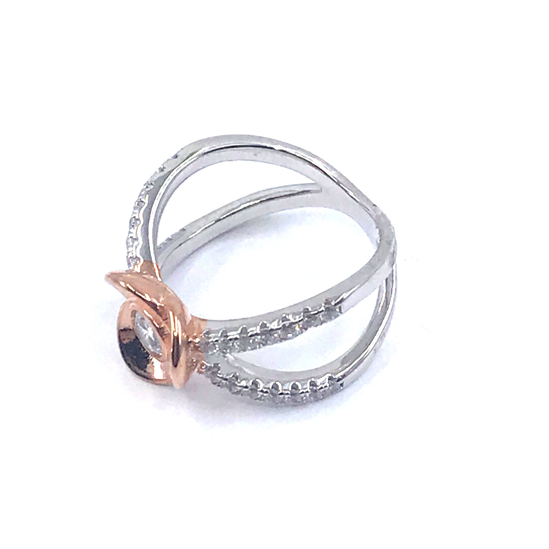 Sterling Silver Flower Ring - HK Jewels