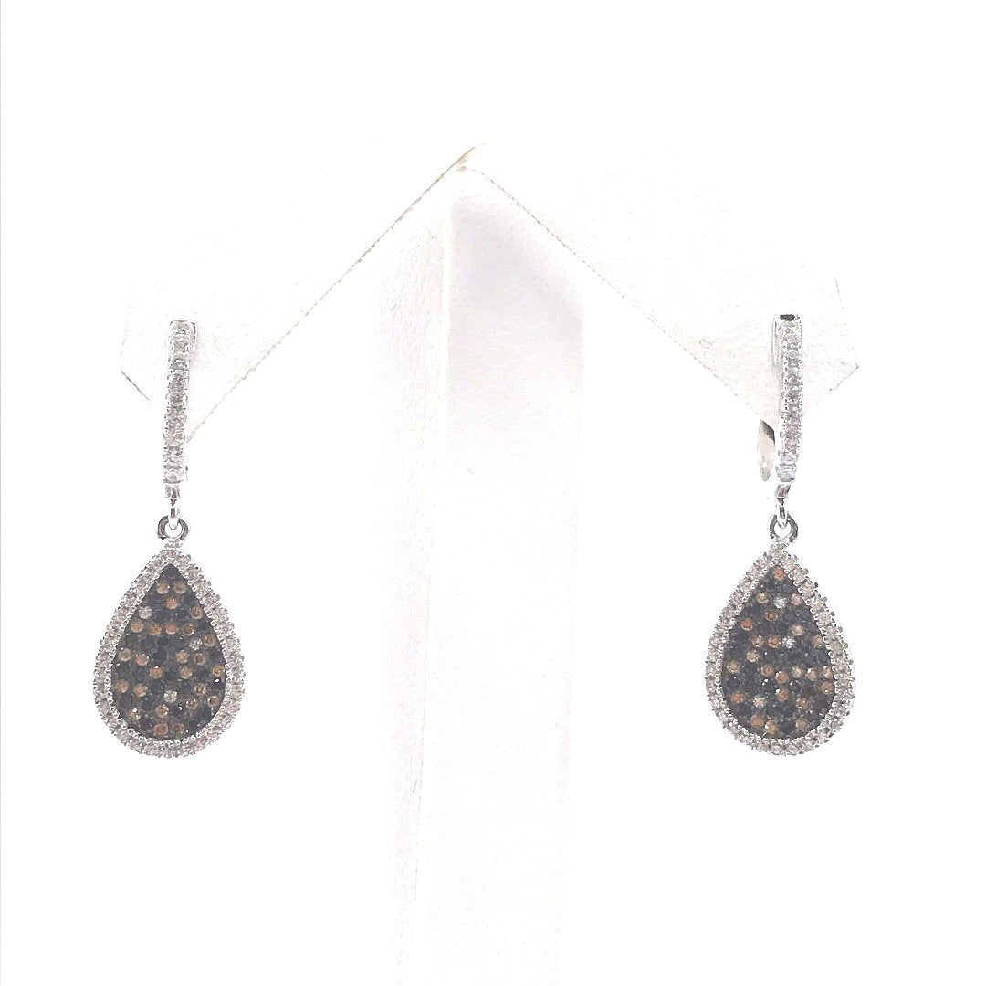Sterling Silver Teardrop Earrings - HK Jewels