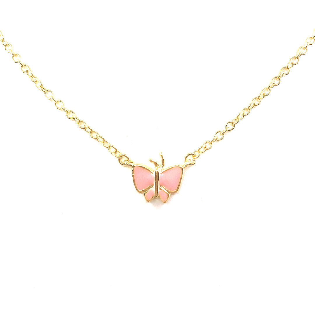 Sterling Silver Butterfly Necklace - HK Jewels
