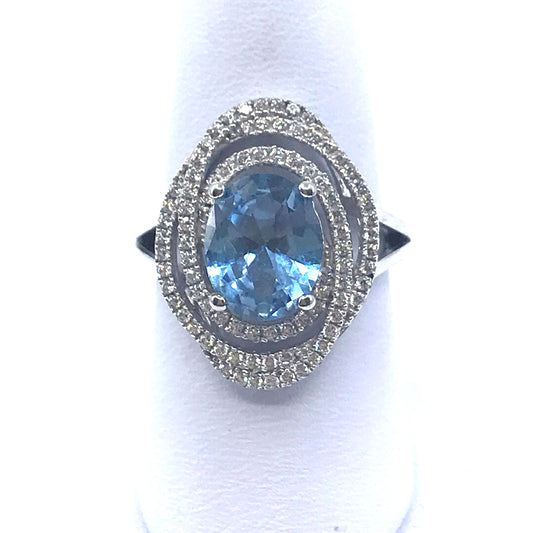 Sterling Silver Oval Ring - HK Jewels