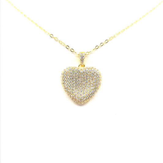 Sterling Silver Heart Pendant - HK Jewels