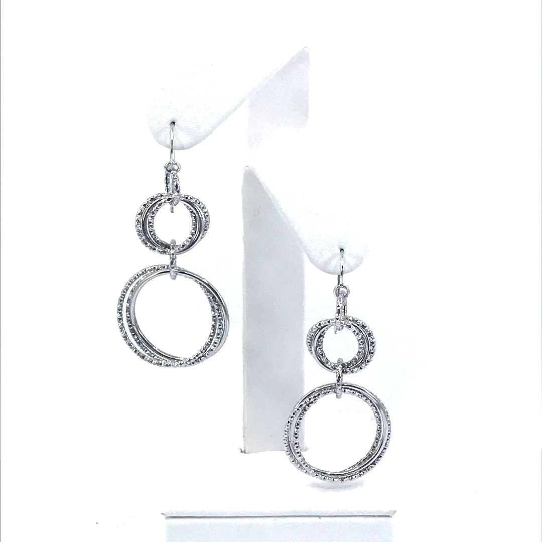 Gold Circle Earrings - HK Jewels