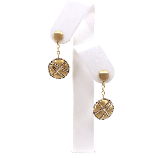 14K Gold Circle Earrings - HK Jewels
