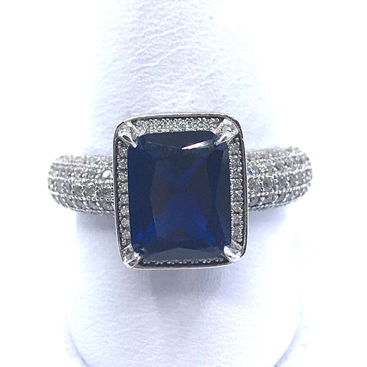 Sterling Silver Stone Ring - HK Jewels