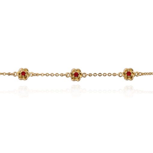 Shiny Mini Flowers Kids Bracelet - HK Jewels
