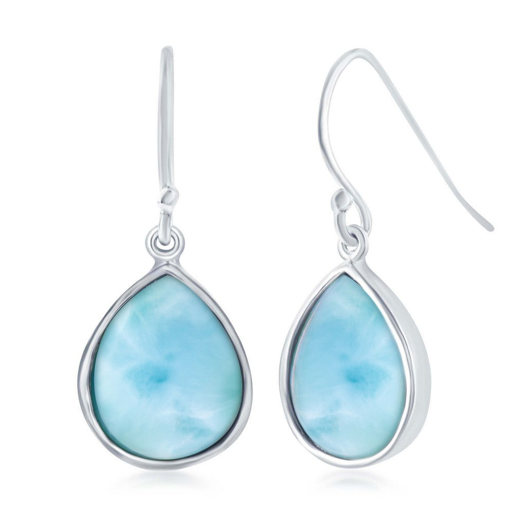 Sterling Silver Teardrop Earrings - HK Jewels
