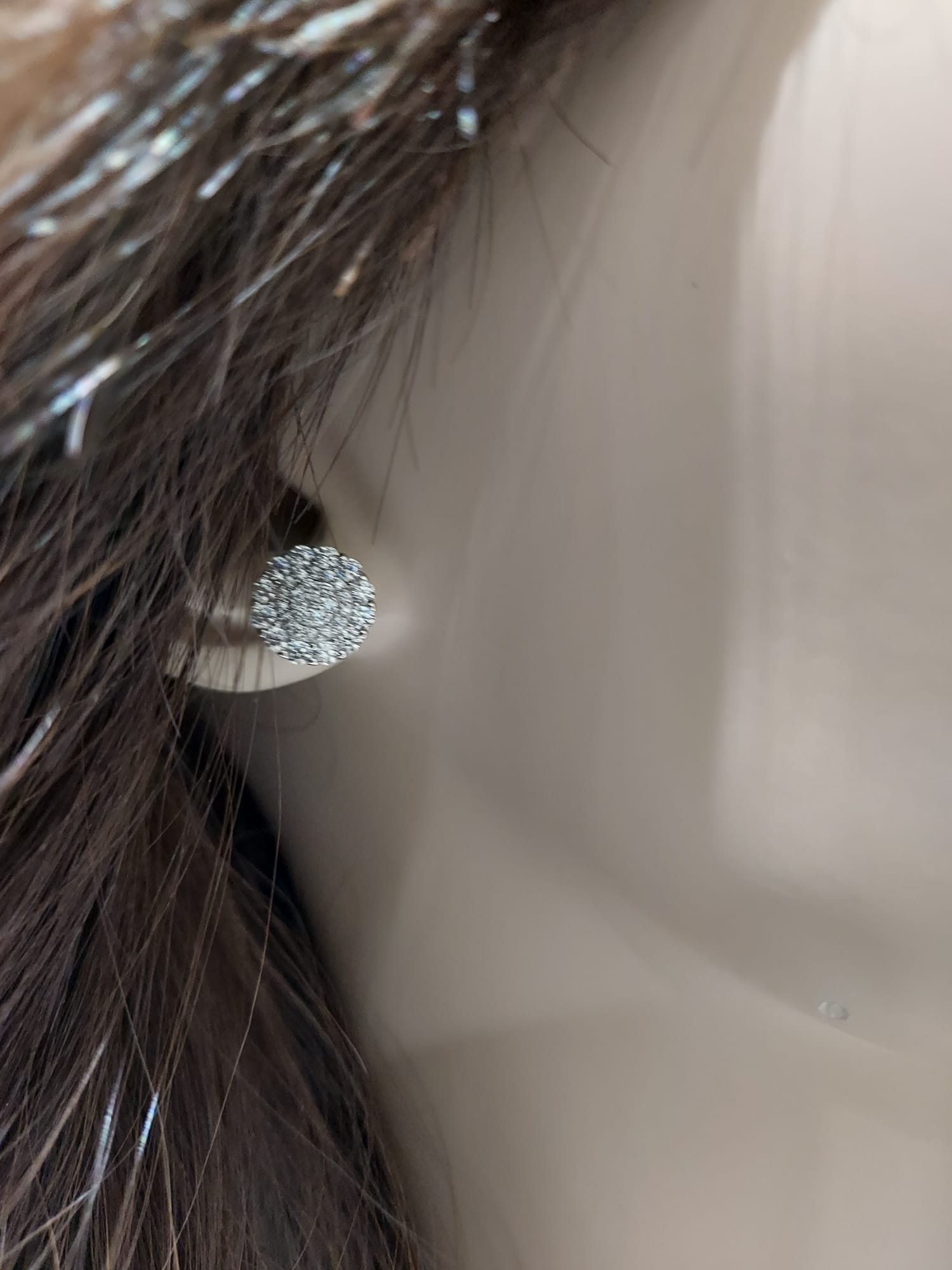Sterling Silver Round CZ Stud Earrings - HK Jewels