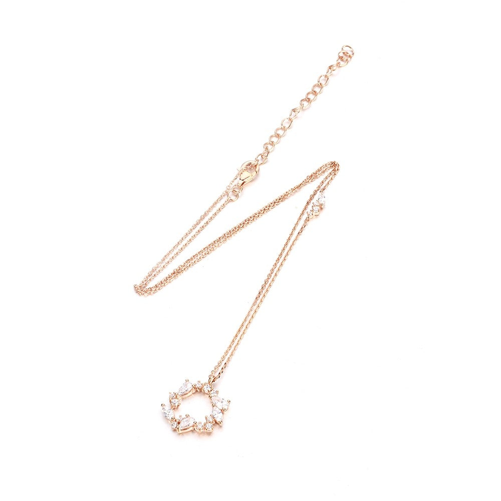 Sterling Silver And CZ Necklace - HK Jewels