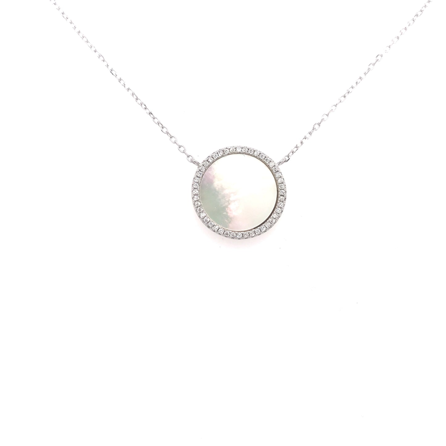 Sterling Silver Circle Necklace - HK Jewels