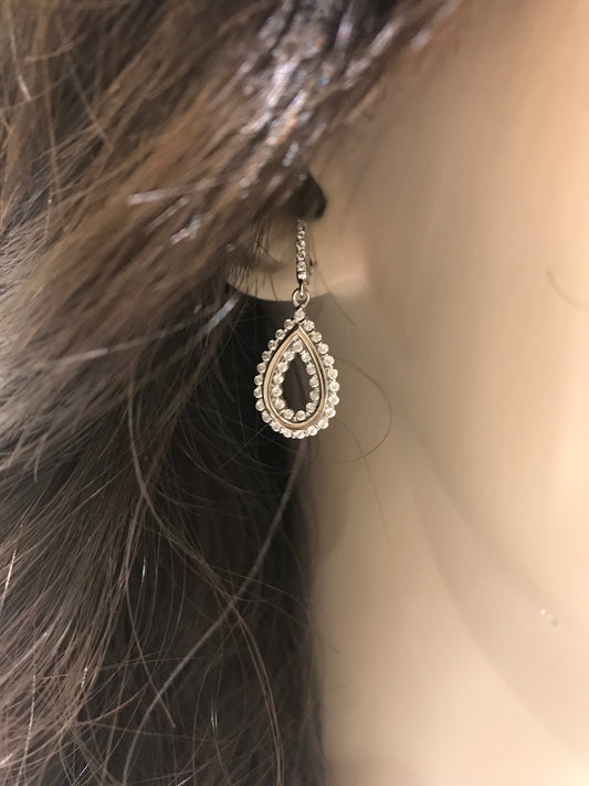 Sterling Silver Teardrop Earrings - HK Jewels