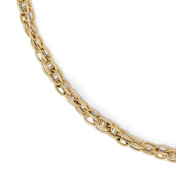14K Interlocking Ovals Link Bracelet - HK Jewels