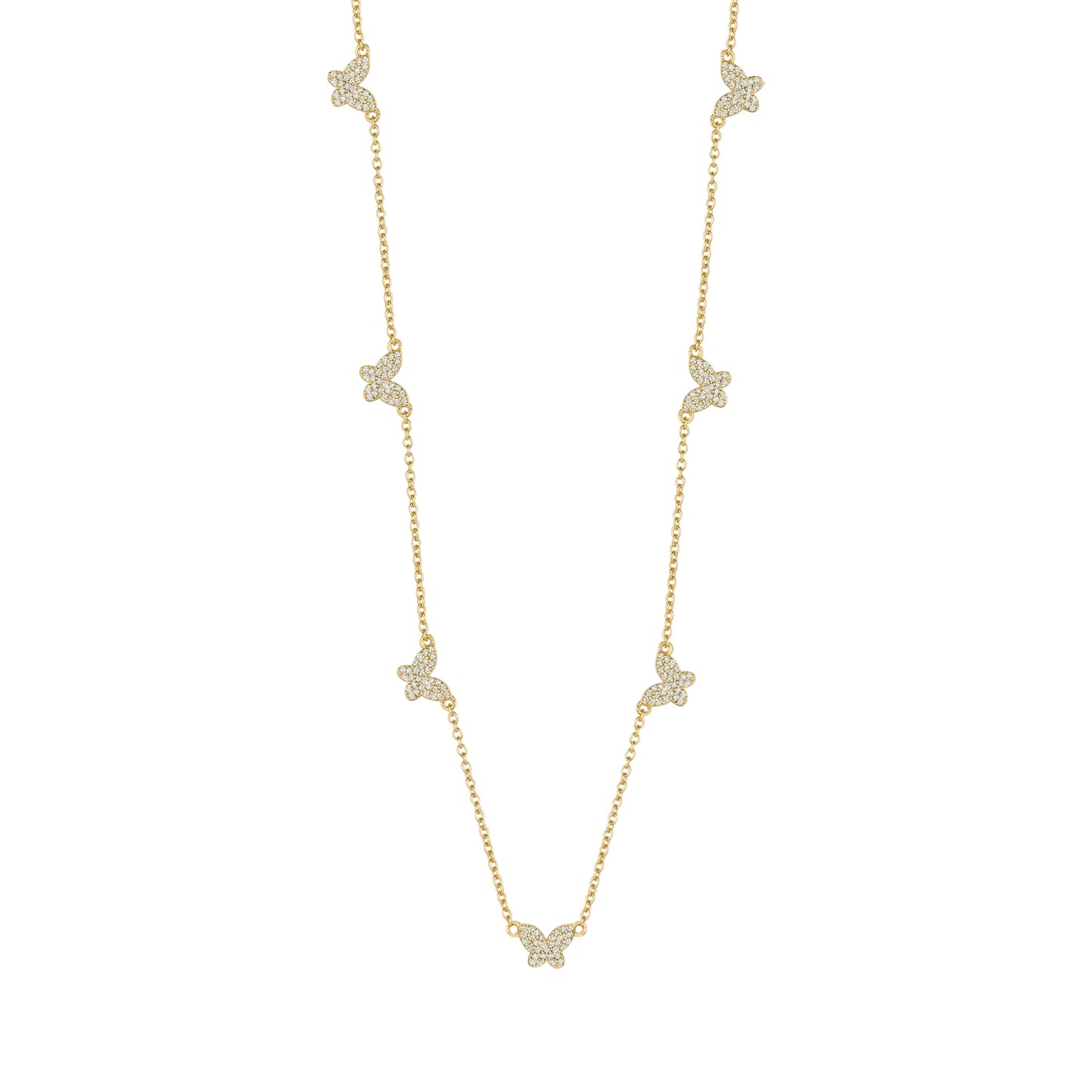Gold-plated Beautiful Butterfly Charm Necklace | HK Jewels - HK Jewels