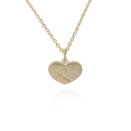 Initialled Heart Pendant - HK Jewels