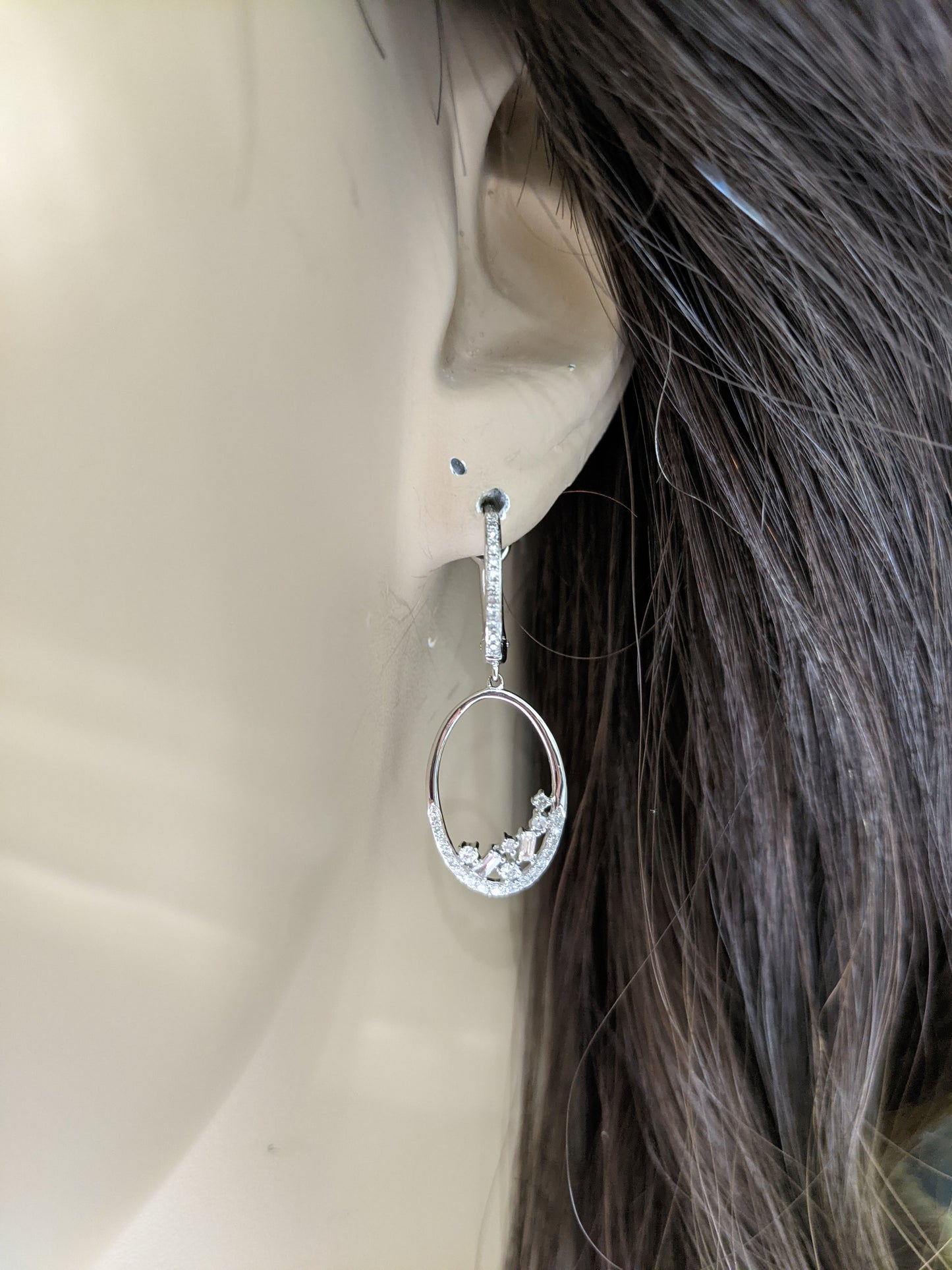 14K Gold And Diamond Huggie Earring - HK Jewels