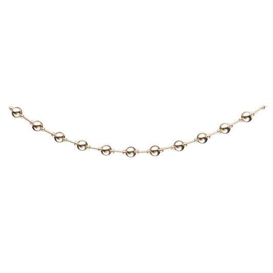 Gold Filled Bar With Gold Balls Children's Bracelet - HK Jewels