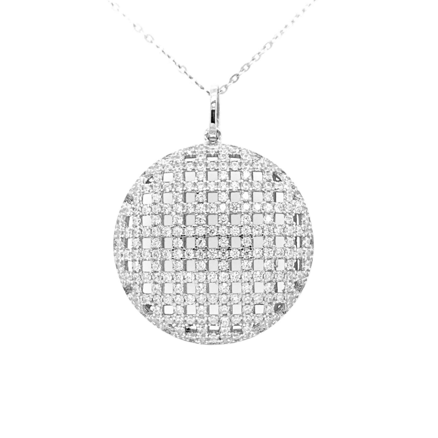 Sterling Silver Circle Pendant - HK Jewels