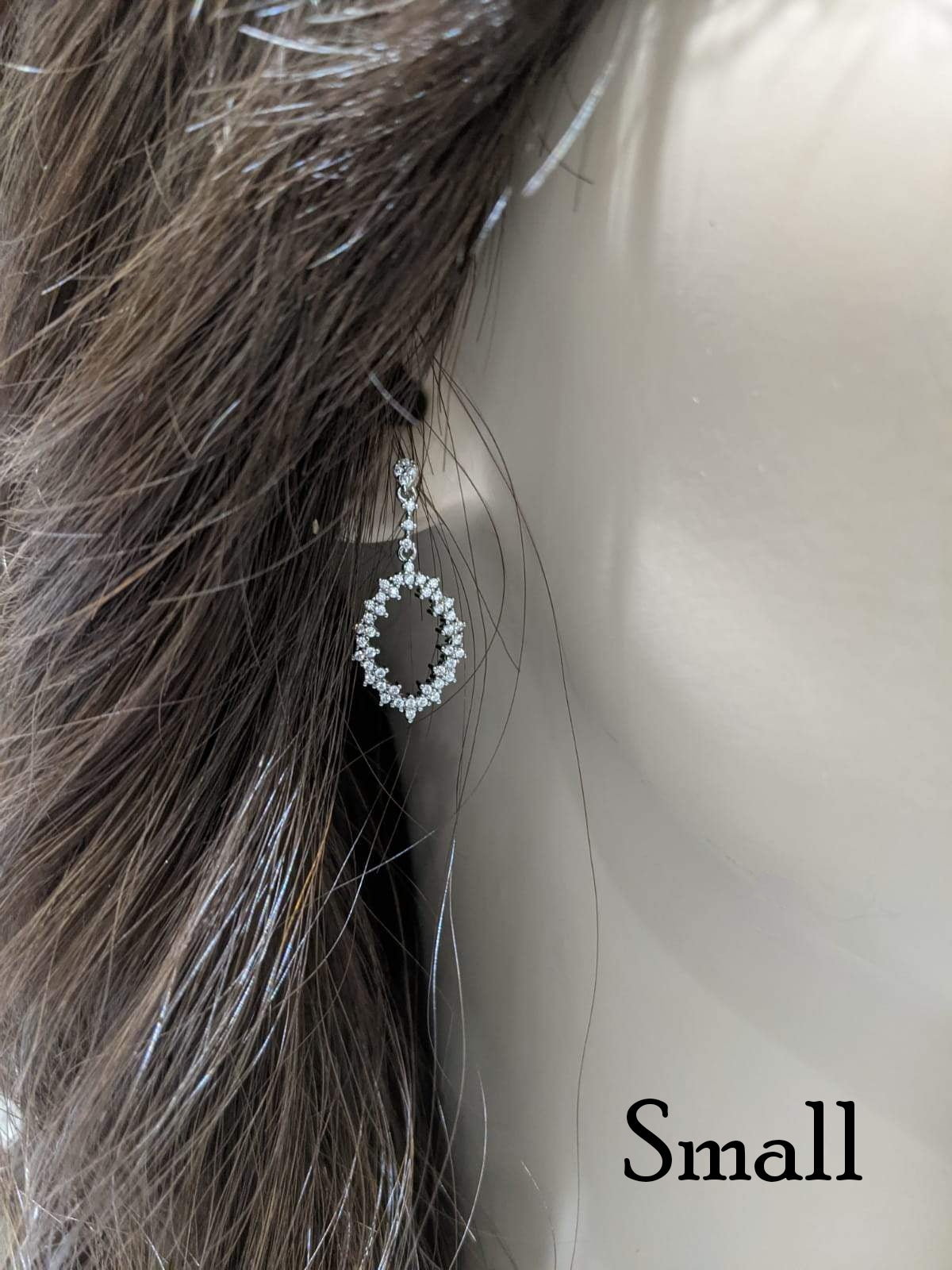 Sterling Silver CZ Marquis Earrings - HK Jewels