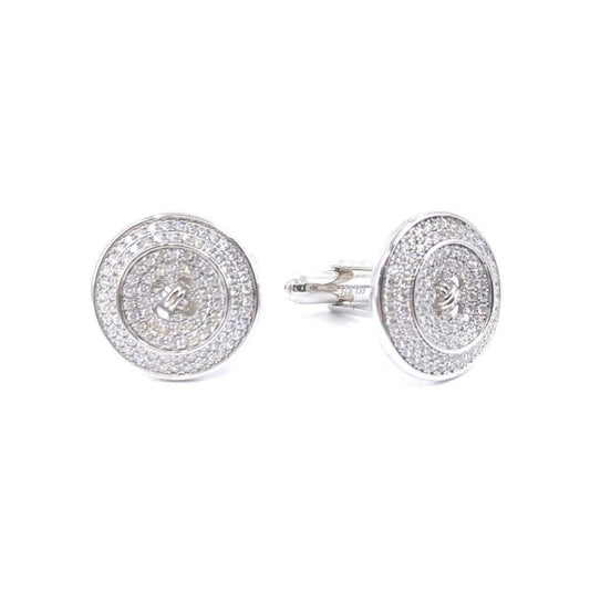 Sterling Silver Button Cufflinks - HK Jewels
