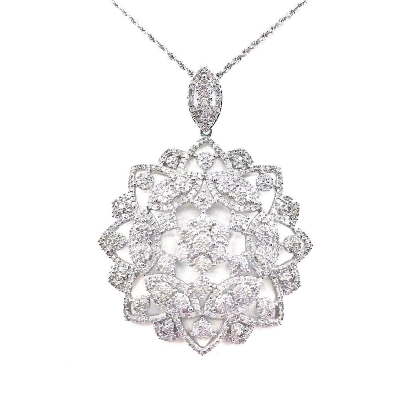 14K Gold Flower Pendant - HK Jewels