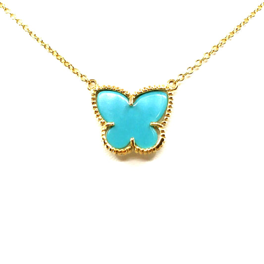Sterling Silver Butterfly Necklace - HK Jewels