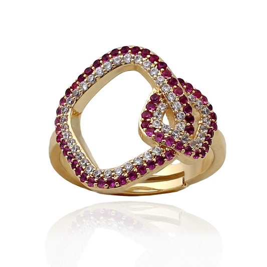 Linked Squares Ring - HK Jewels