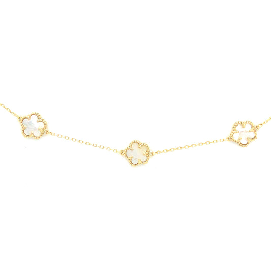 Sterling Silver Flower Bracelet - HK Jewels