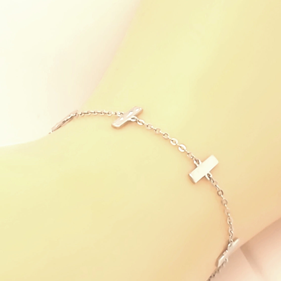 Sterling Silver Bar Bracelet - HK Jewels